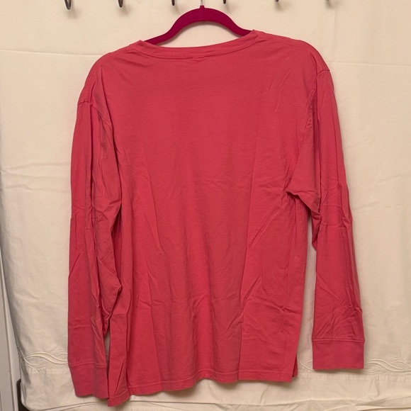 PINK Victoria's Secret Vibrant Pink Long Sleeve Tee - Picture 9 of 9